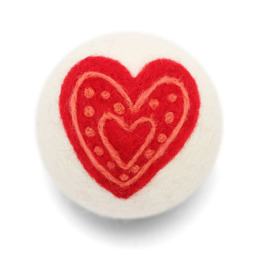 Eco Wool Dryer Balls, "Hearts"