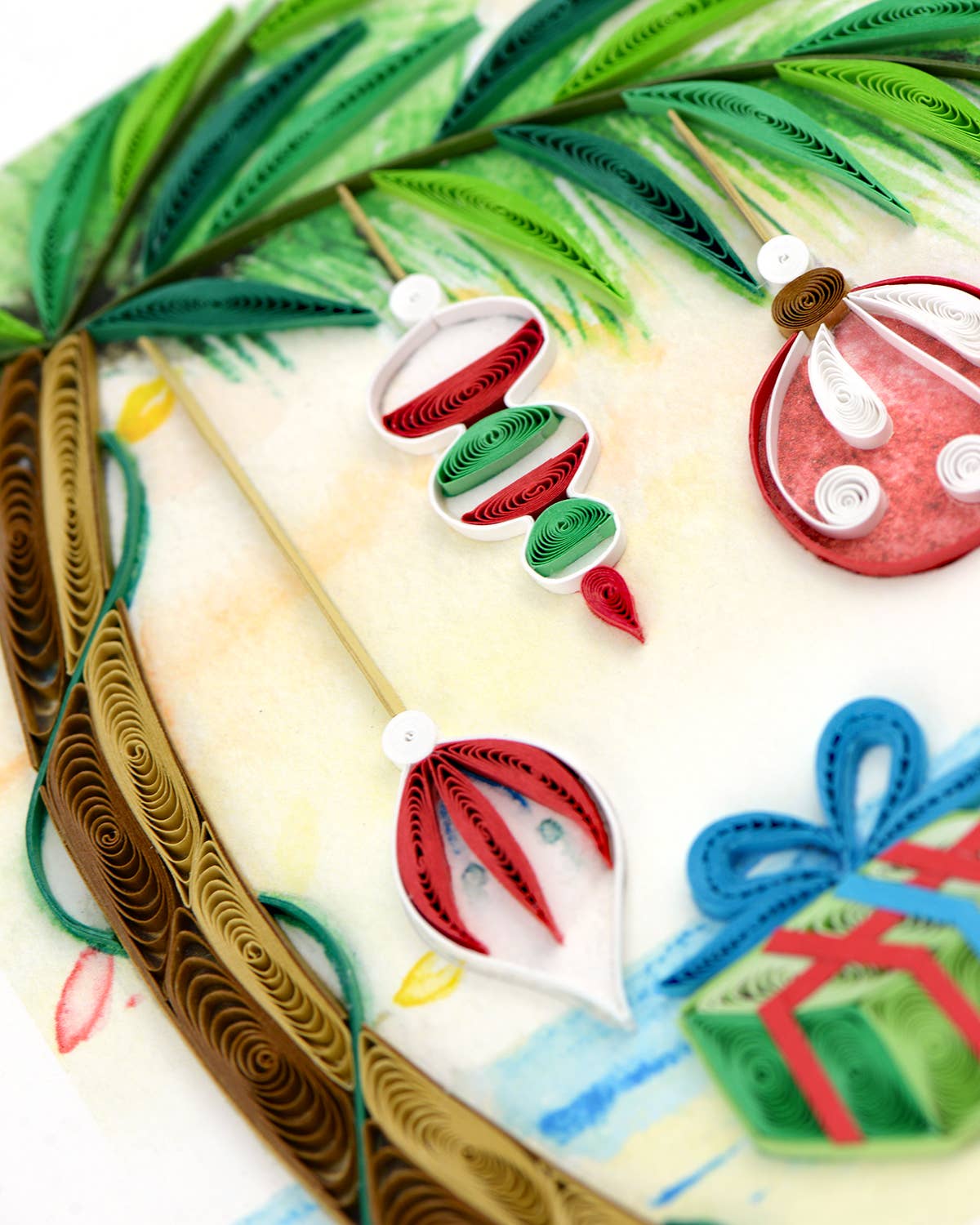 Quilled Greeting Card, "Island Holiday"