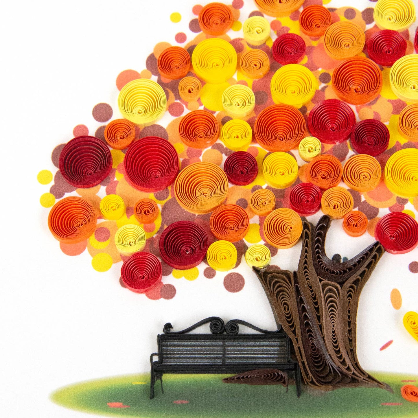 Quilled Greeting Card, "Autumn Tree"