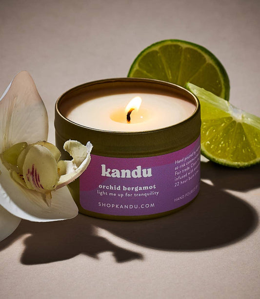 Orchid Bergamot 3oz Hand-Poured Soy Wax Candle