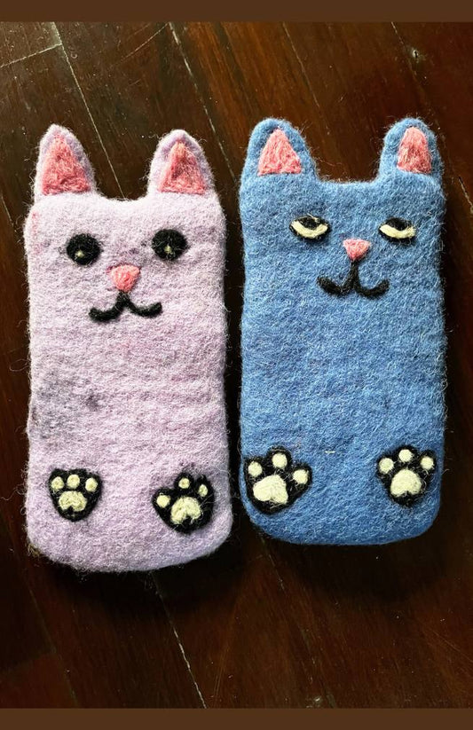 Felt Eyeglass Holder, Cat