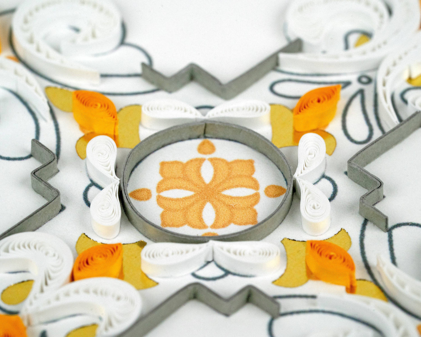 Quilled Greeting Card, "Ornate Cross"