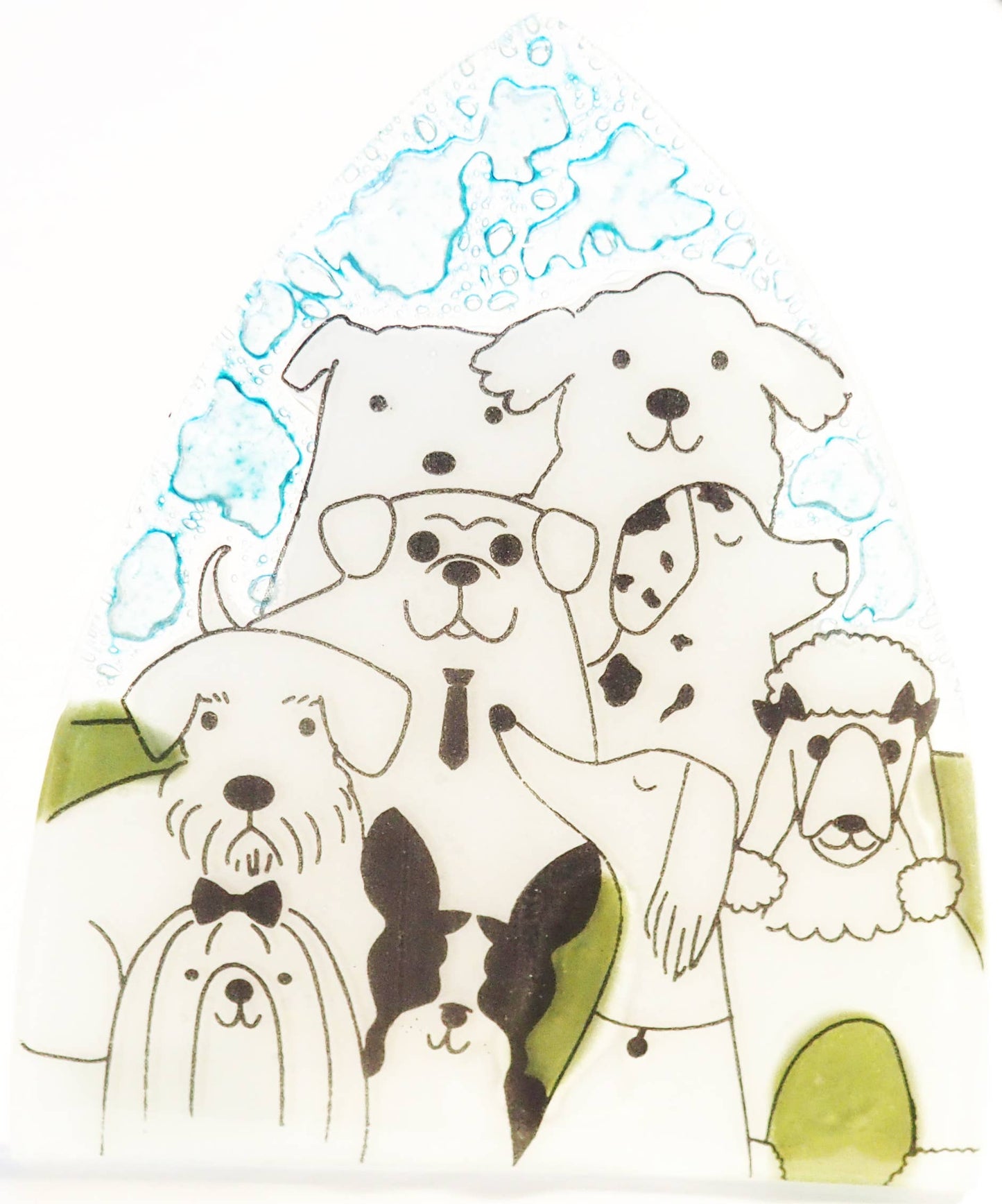 Glass Night Light - Pack of Dogs