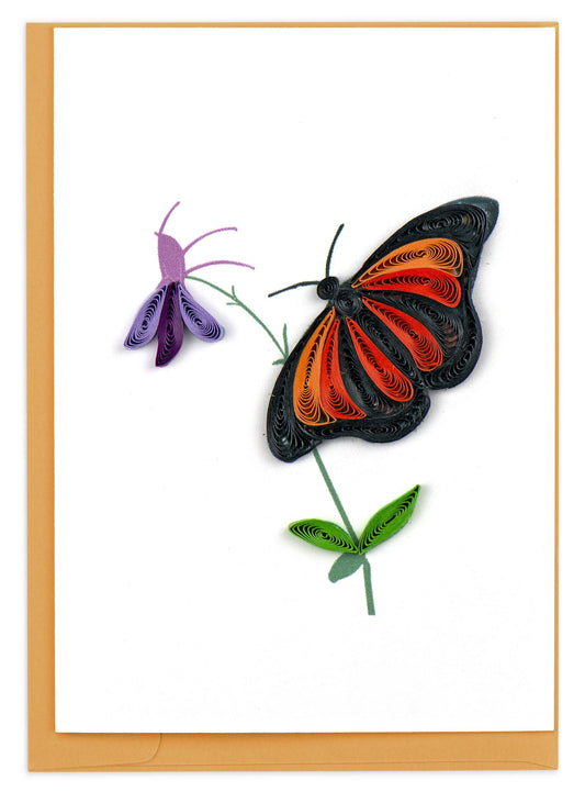 Quilled Gift Enclosure, "Monarch Butterfly"