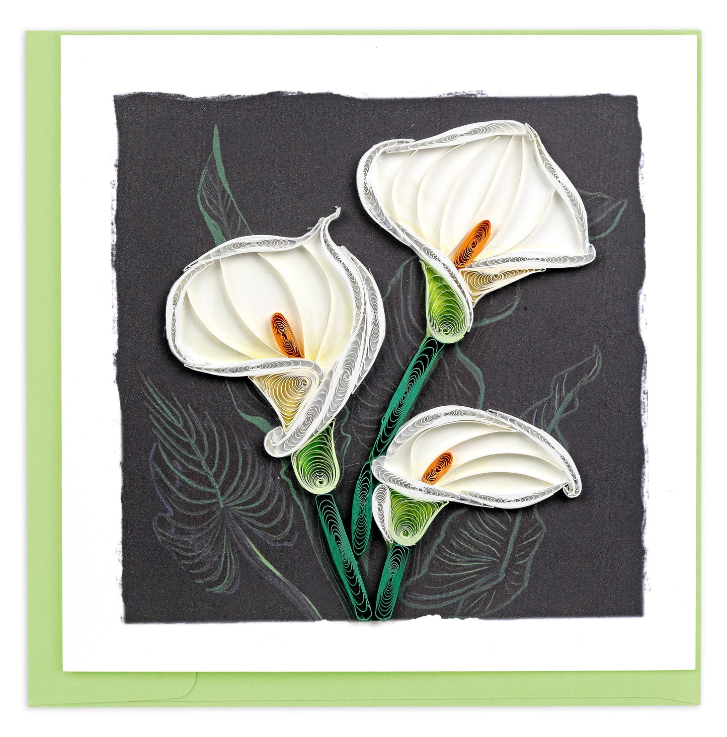 Quilled Greeting Card, "Calla Lily"