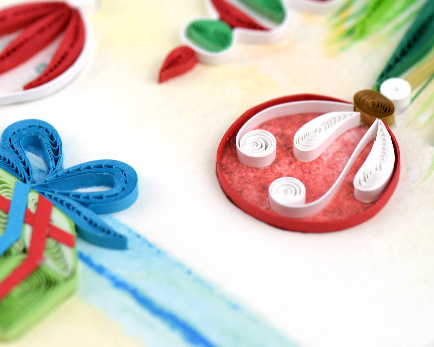Quilled Greeting Card, "Island Holiday"