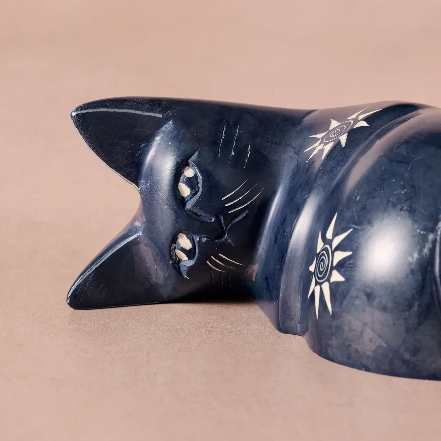 "Jua" Cat Soapstone Figurine