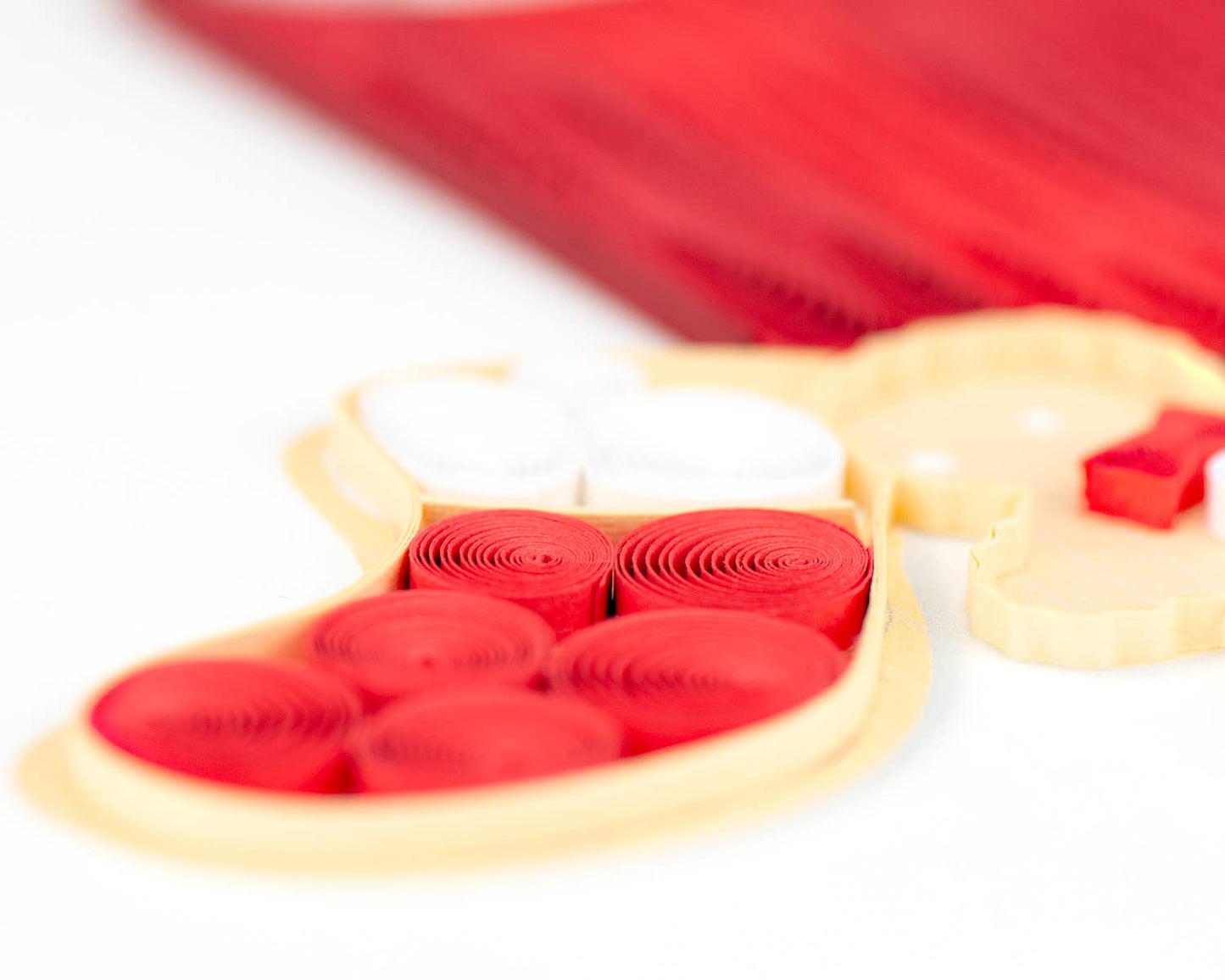 Quilled Greeting Card, "Christmas Cookies"