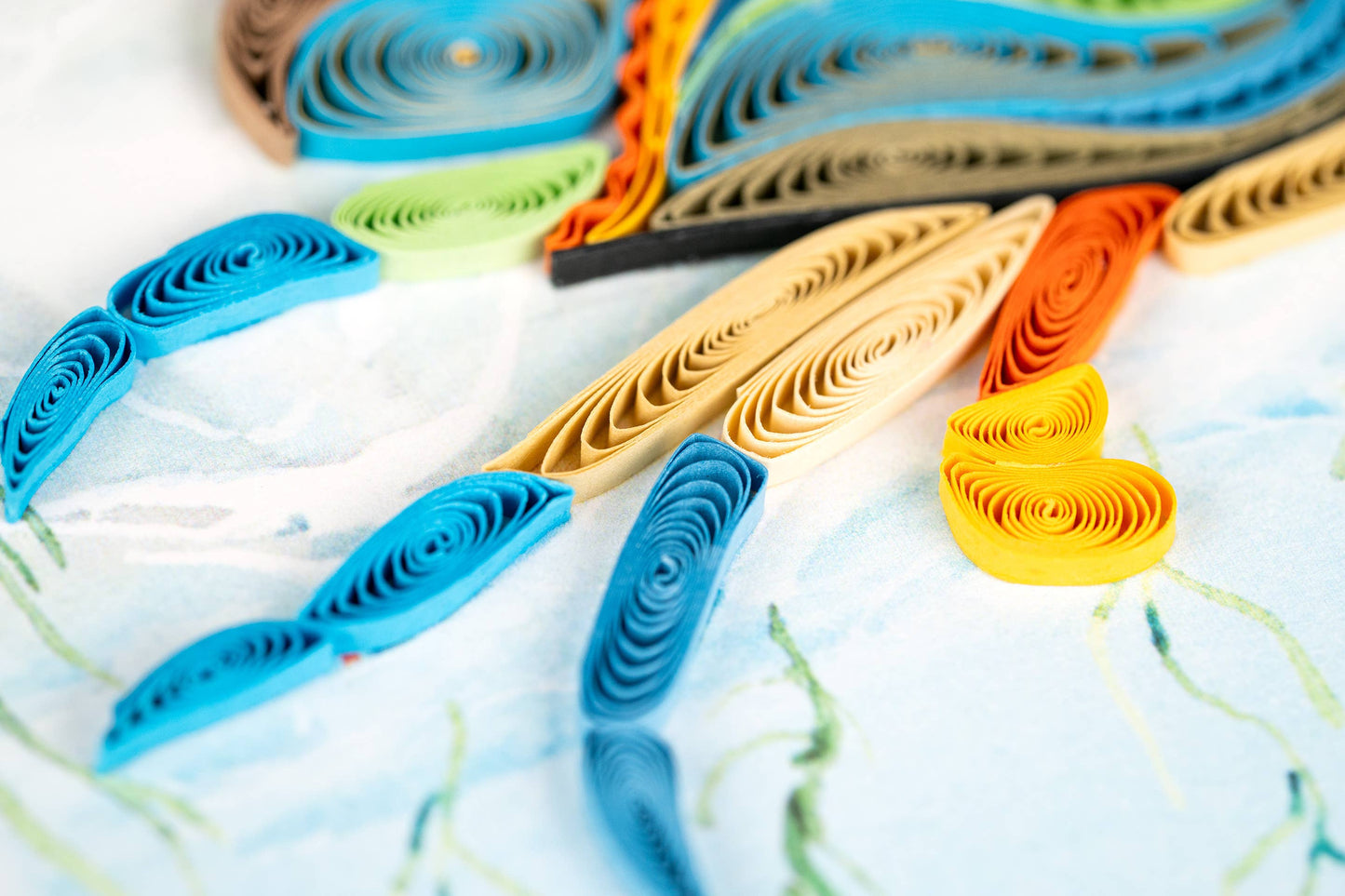 Quilled Greeting Card, "Chesapeake Blue Crab"