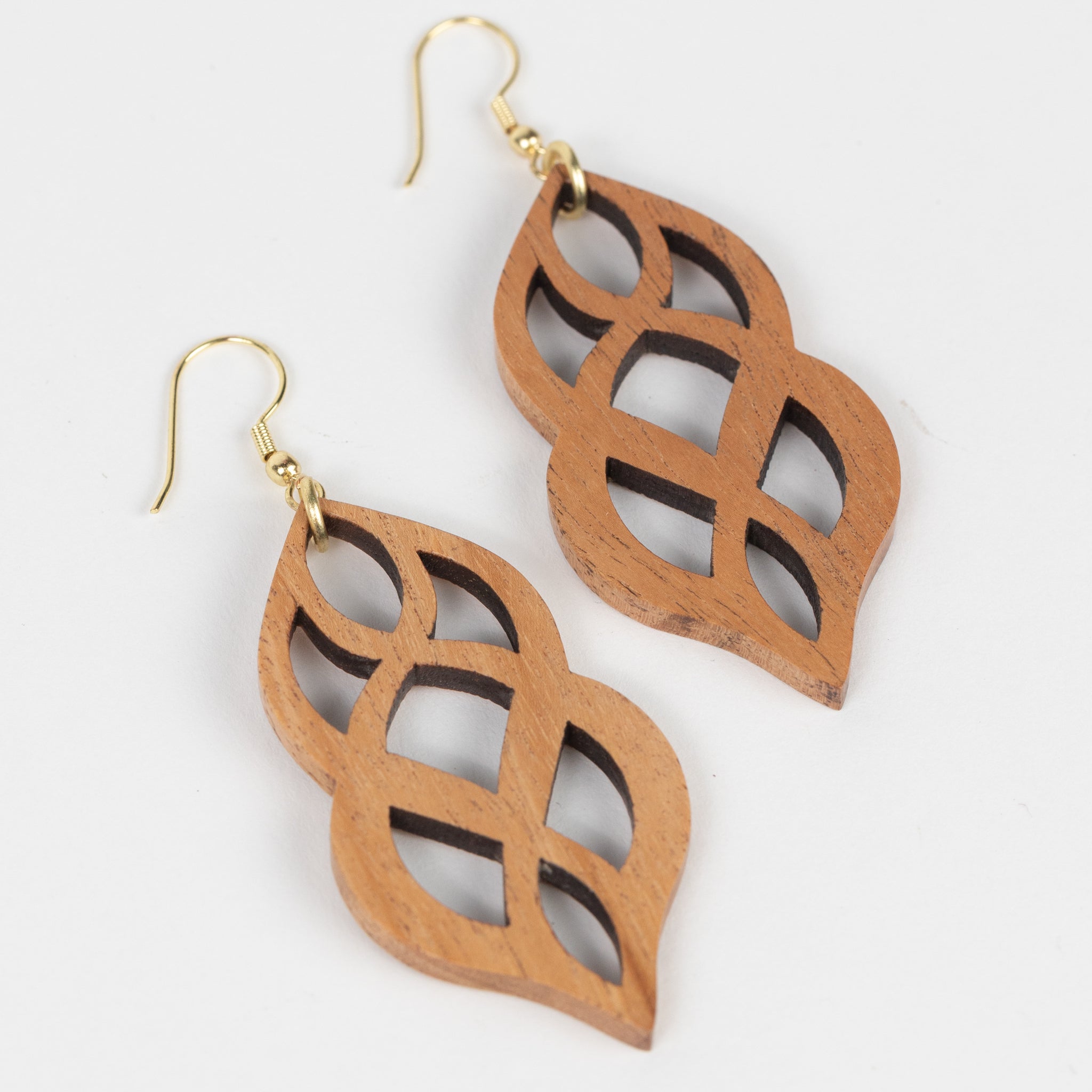 Keltik Knot Filigree Wood Earrings