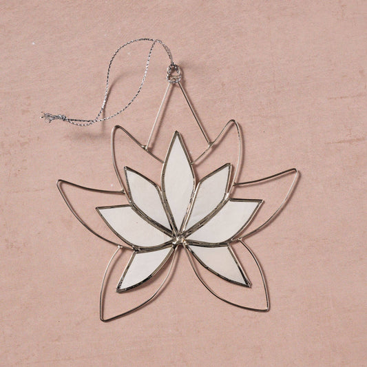 Dalisay Capiz Lotus Ornament