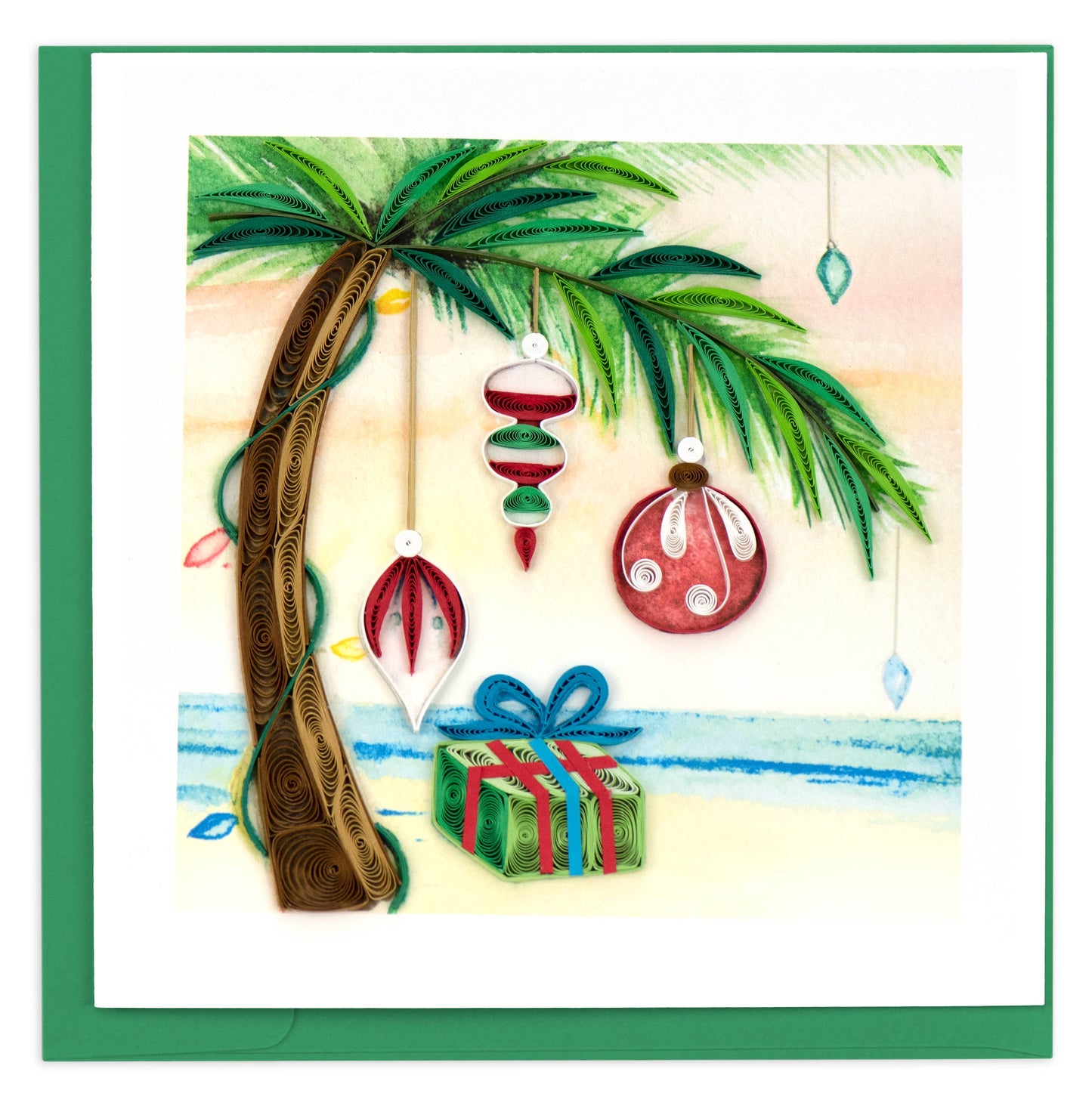 Quilled Greeting Card, "Island Holiday"