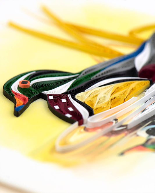 Quilled Greeting Card, "Wood Duck"