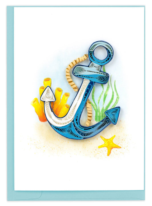 Quilled Gift Enclosure, "Anchor"
