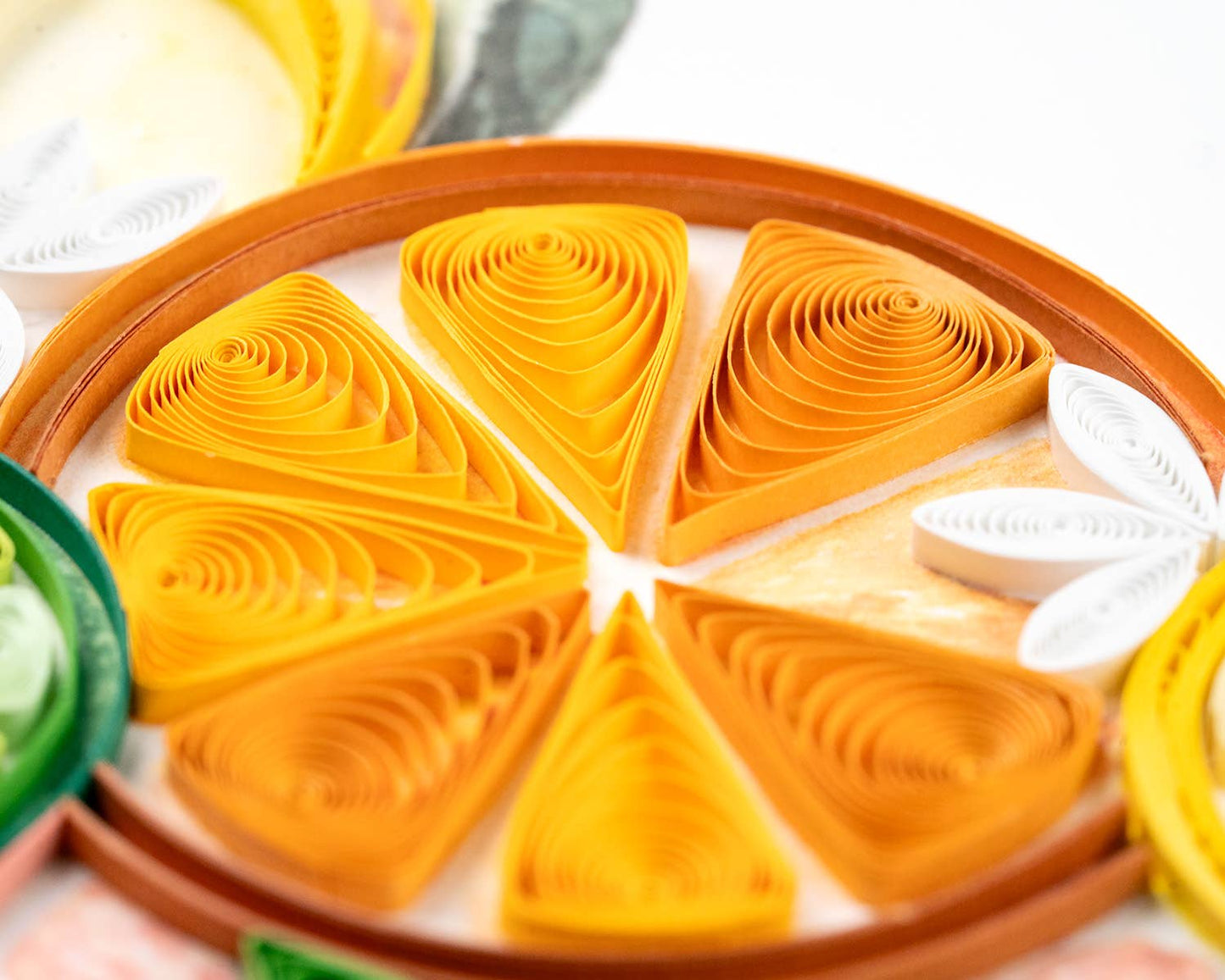 Quilled Greeting Card, "Citrus Art"
