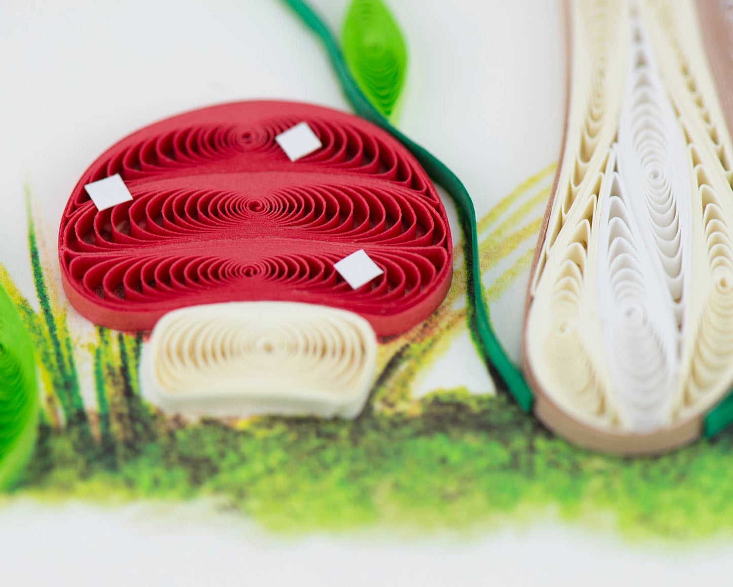 Quilled Greeting Card, "Wild Mushroom"