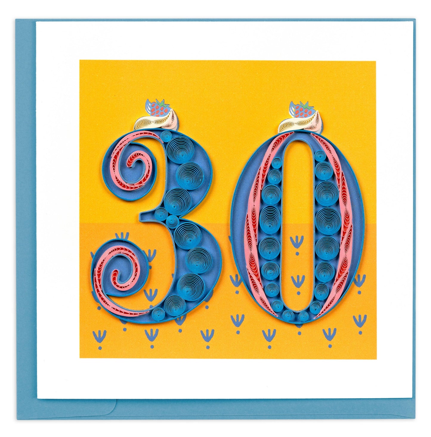 Quilled Greeting Card, "Milestone - 30"