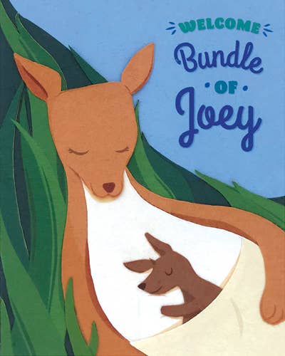 Recycled Paper Cards, "Welcome Baby Joey"