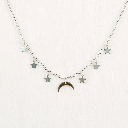Necklace, Moon and Stars