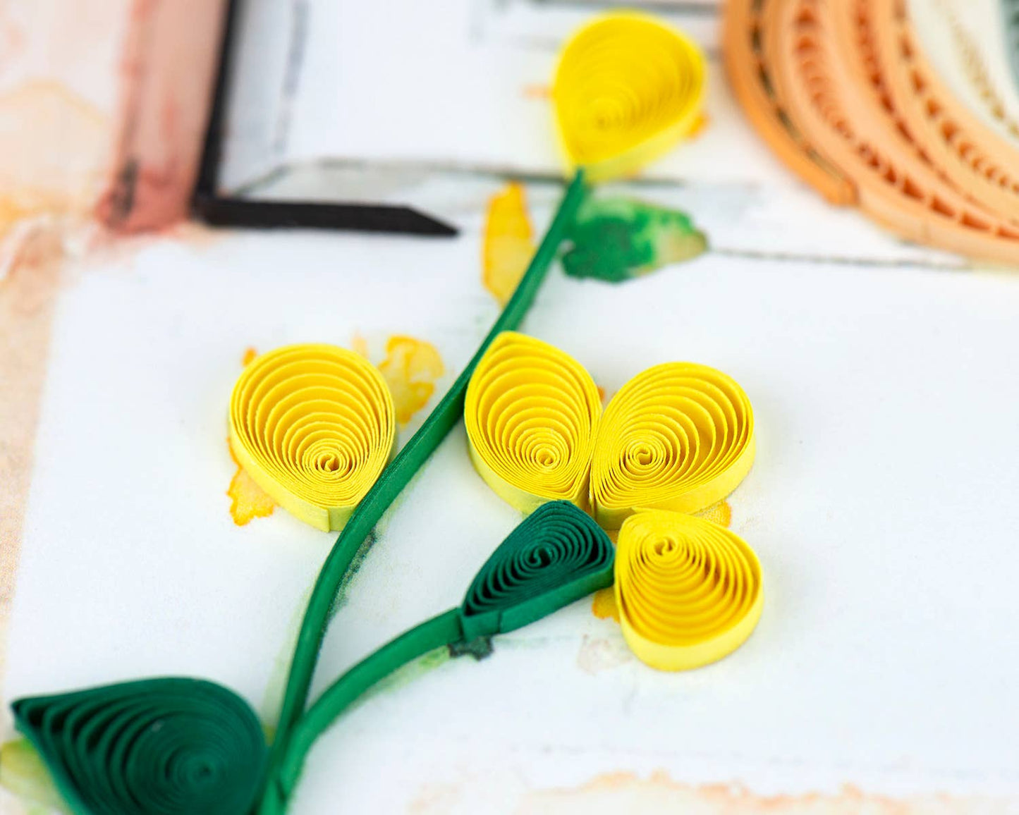 Quilled Greeting Card, "Mourning Dove"