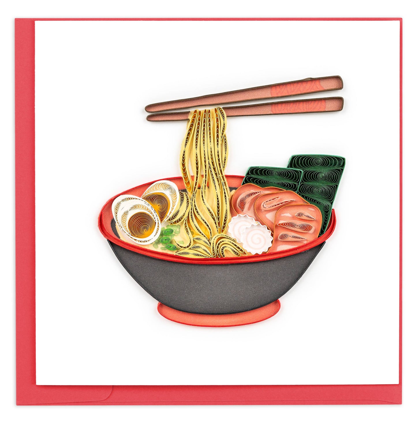 Quilled Greeting Card, "Ramen Bowl"