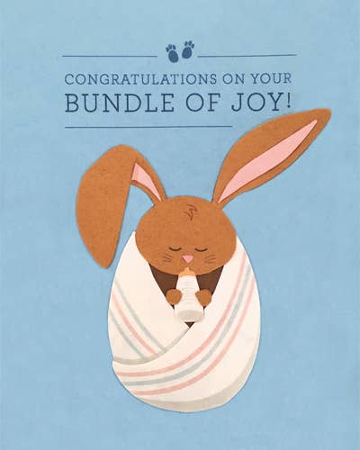 Recycled Paper Cards, "Bundle of Joy"