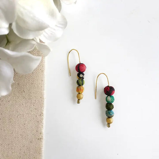Earrings, Kantha "Kamla"
