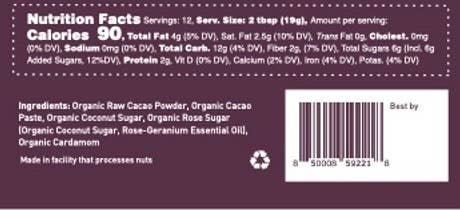 Rose Vegan Drinking Chocolate