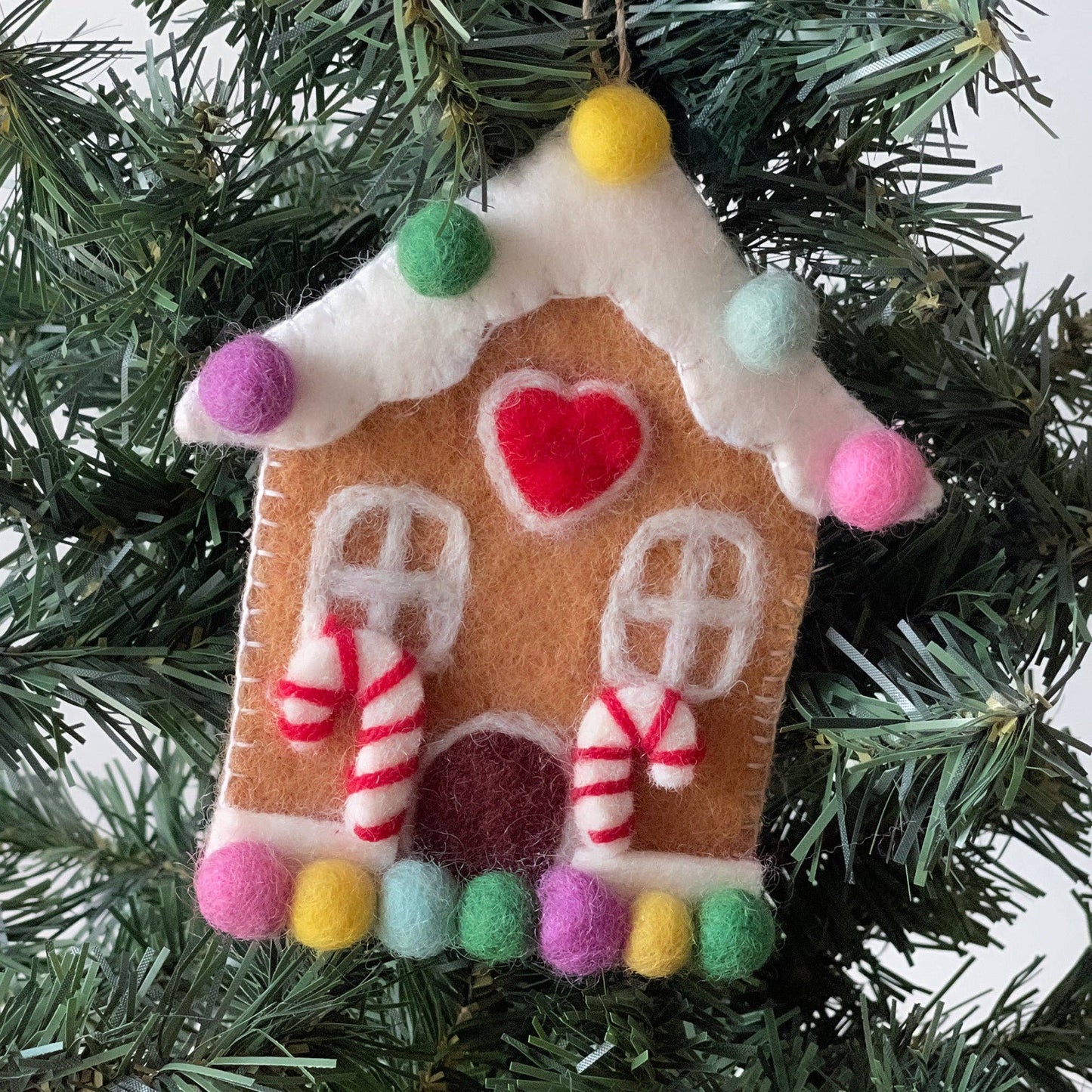 Gingerbread House Felt Ornament