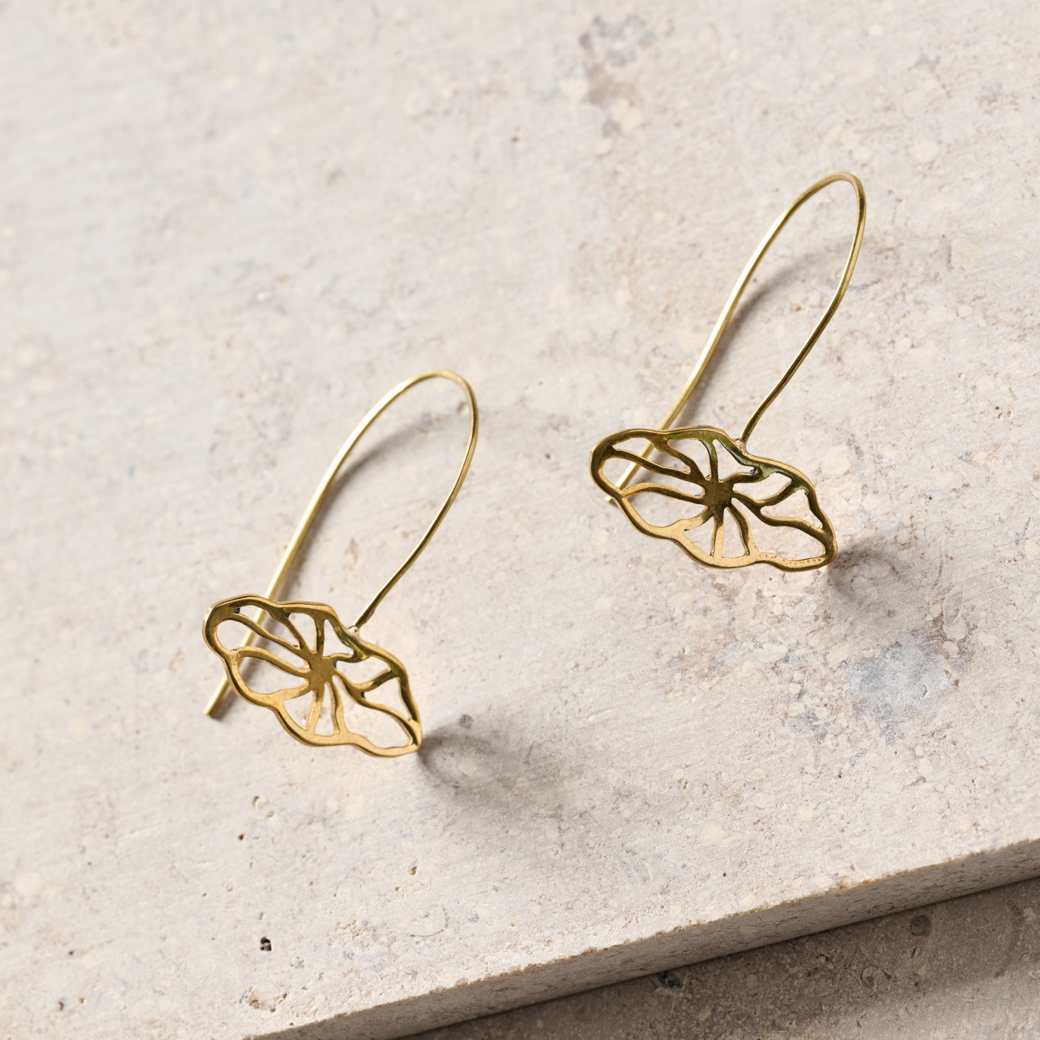 Earrings floral pull through bombshell 1.5L br