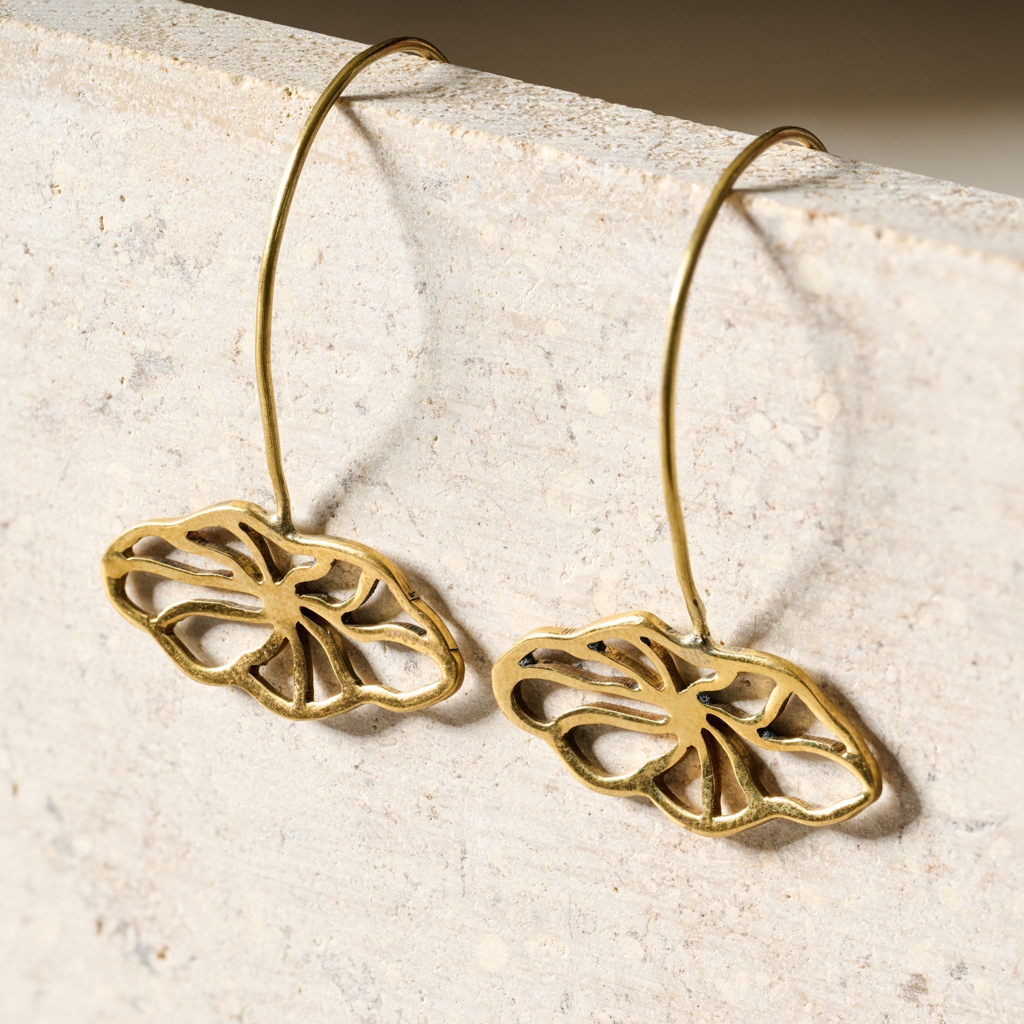 Earrings floral pull through bombshell 1.5L br