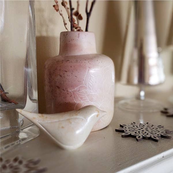 Natural Carved Stone Birds