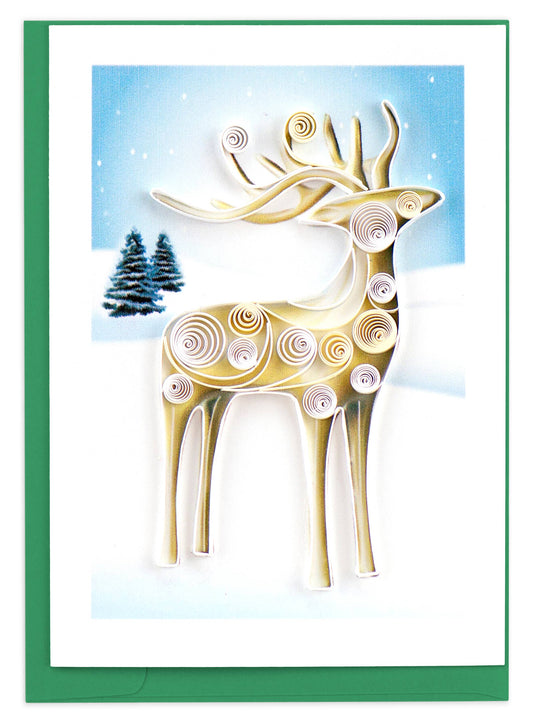 Quilled Gift Enclosure, "Reindeer"