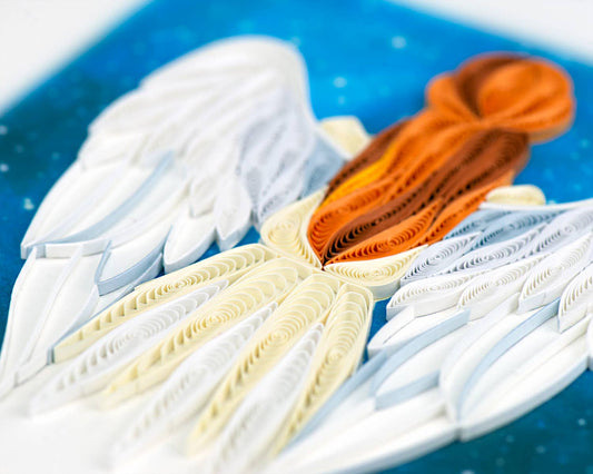 Quilled Greeting Card, "Angel"