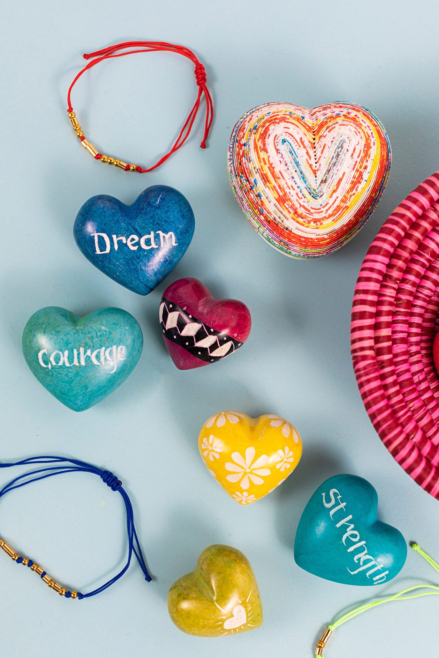 Recycled Magazine Heart Box