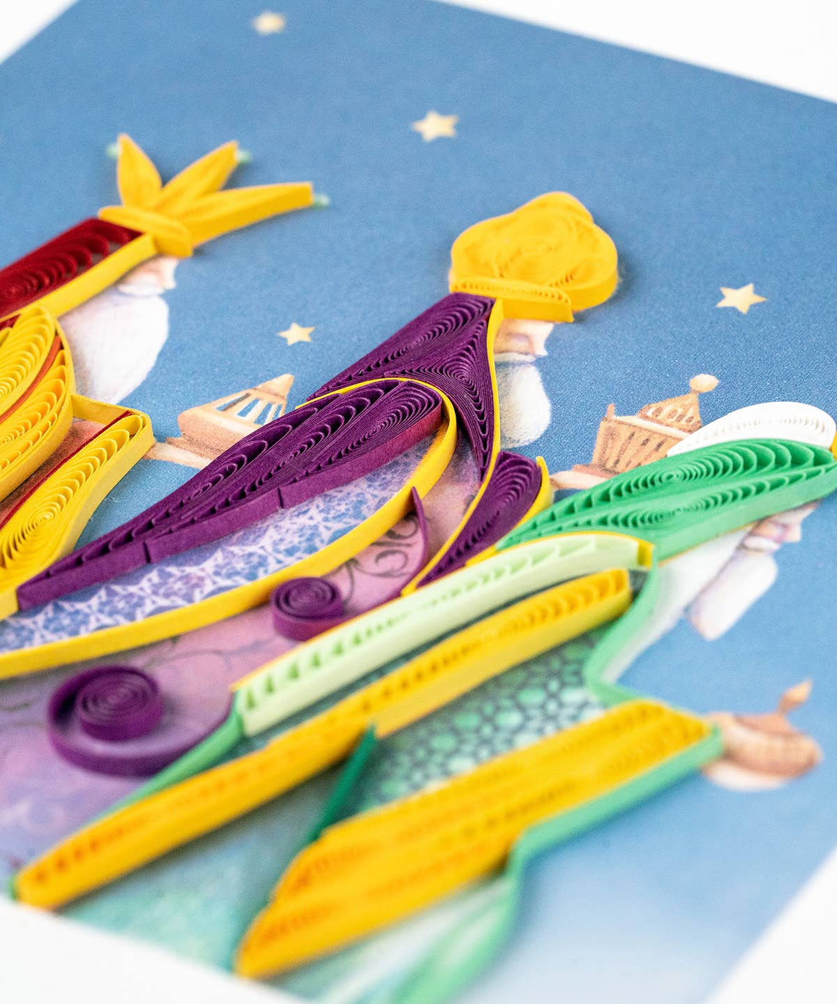 Quilled Greeting Card, "Three Wise Men"