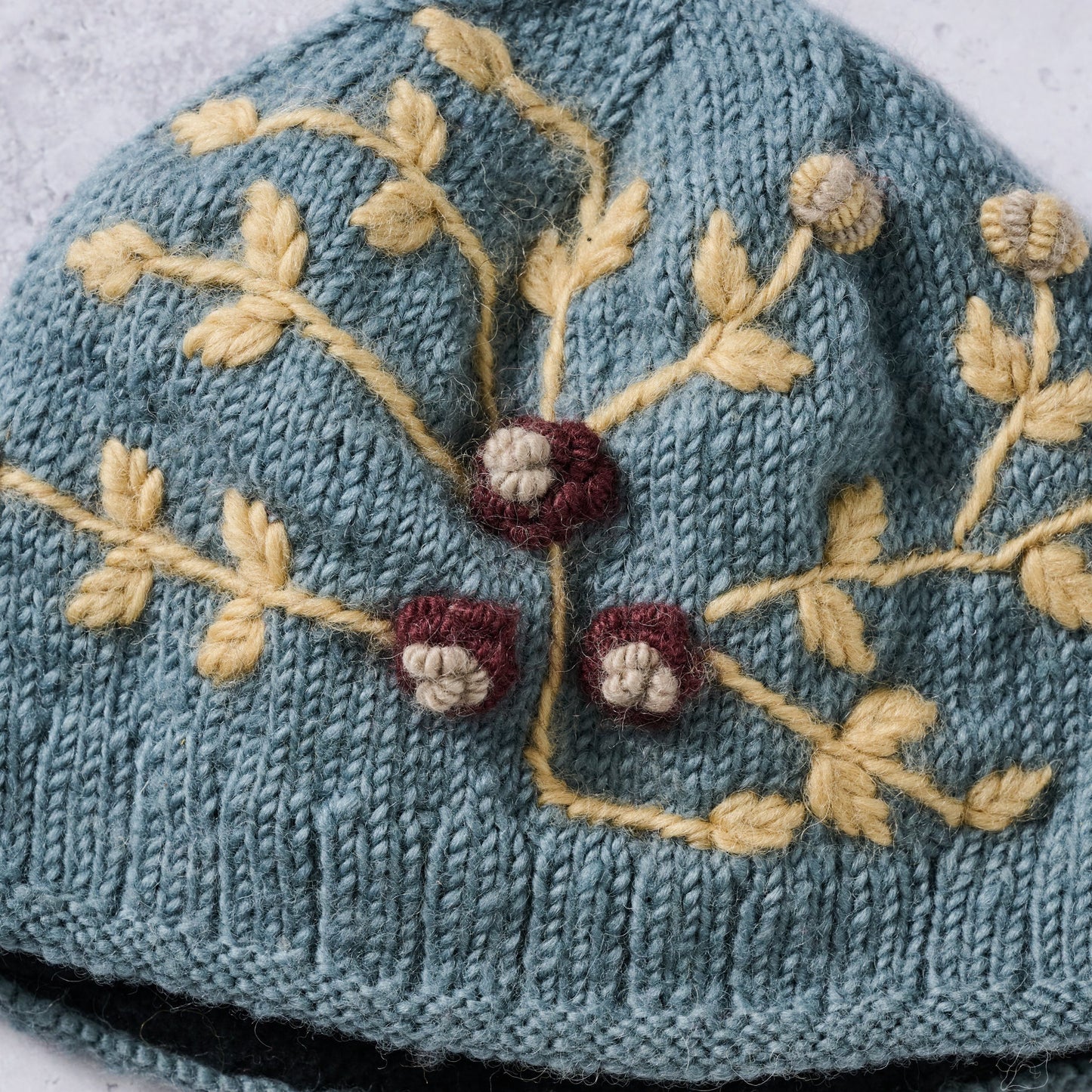 Gentle Flowers Embroidered Hat - Ten Thousand Villages