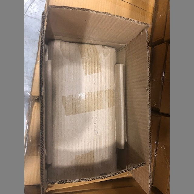 Plate 4 trees ceramic 12Lx6.5W white