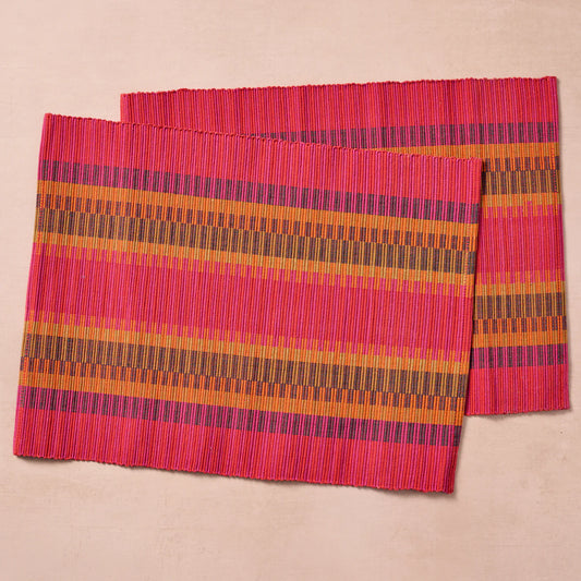 Khana Handloomed Cotton Placemat, Set of 2