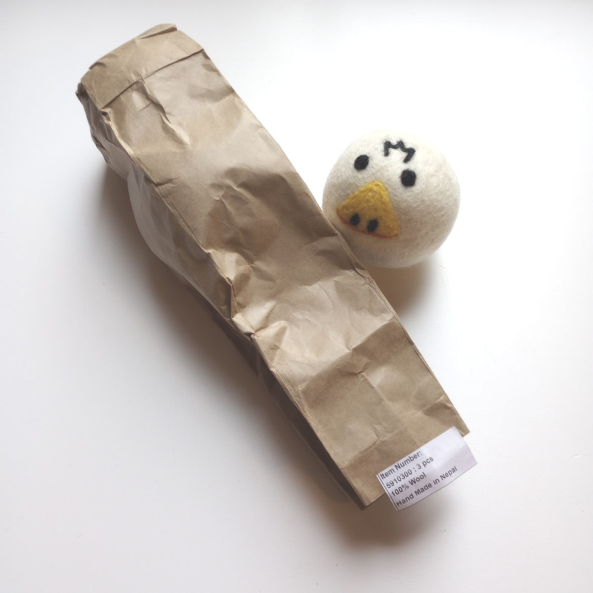 Eco Wool Dryer Balls, "Duck"