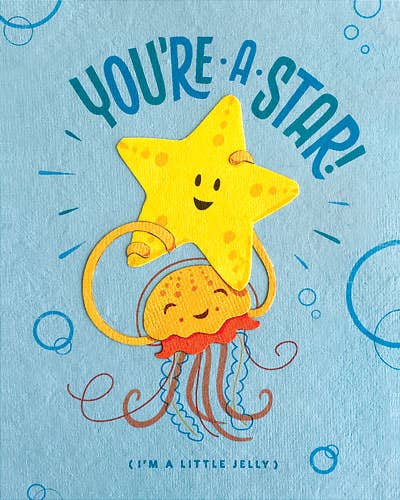 Recycled Paper Cards, "Little Jelly Congrats"