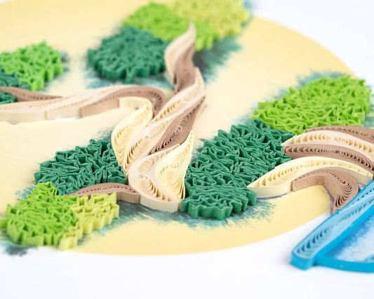 Quilled Greeting Card, "Bonsai Tree"