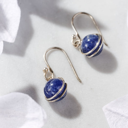 Khasi Kay Sterling Silver Sodalite Earrings