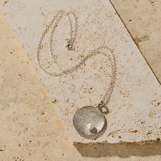 Nuna Silver and Pearl Necklace