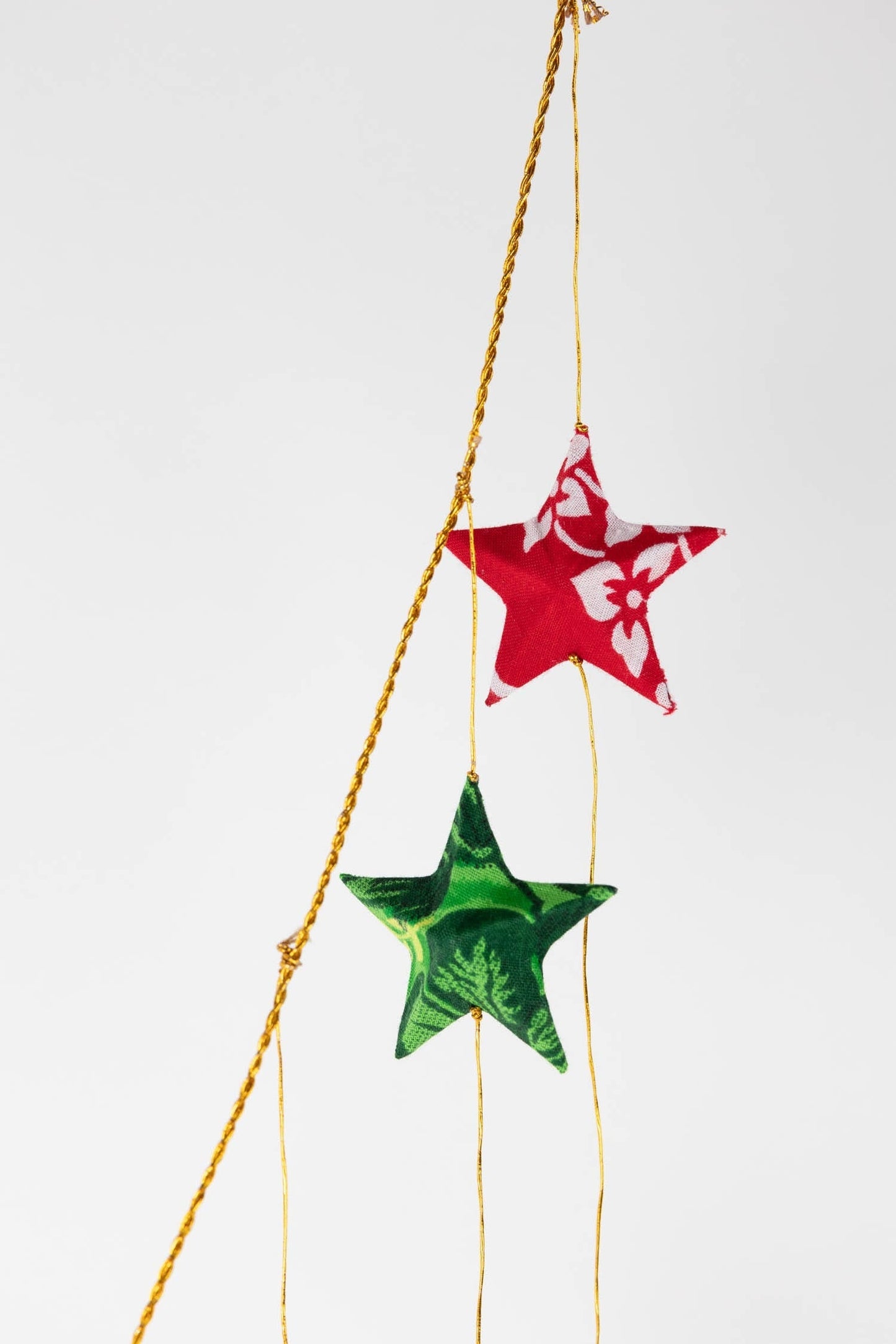 Valance, Upcycled Sari Stars