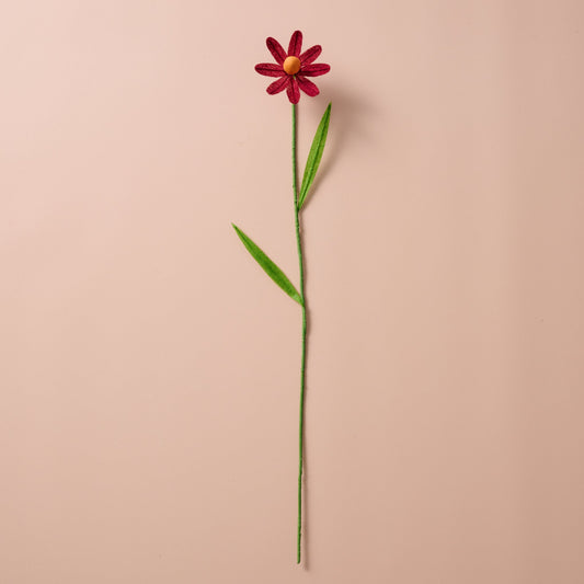 Silk Paper Cone Flowers - Burgandy
