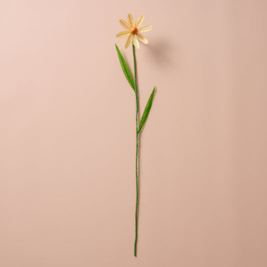 Silk Paper Cone Flowers - Cream