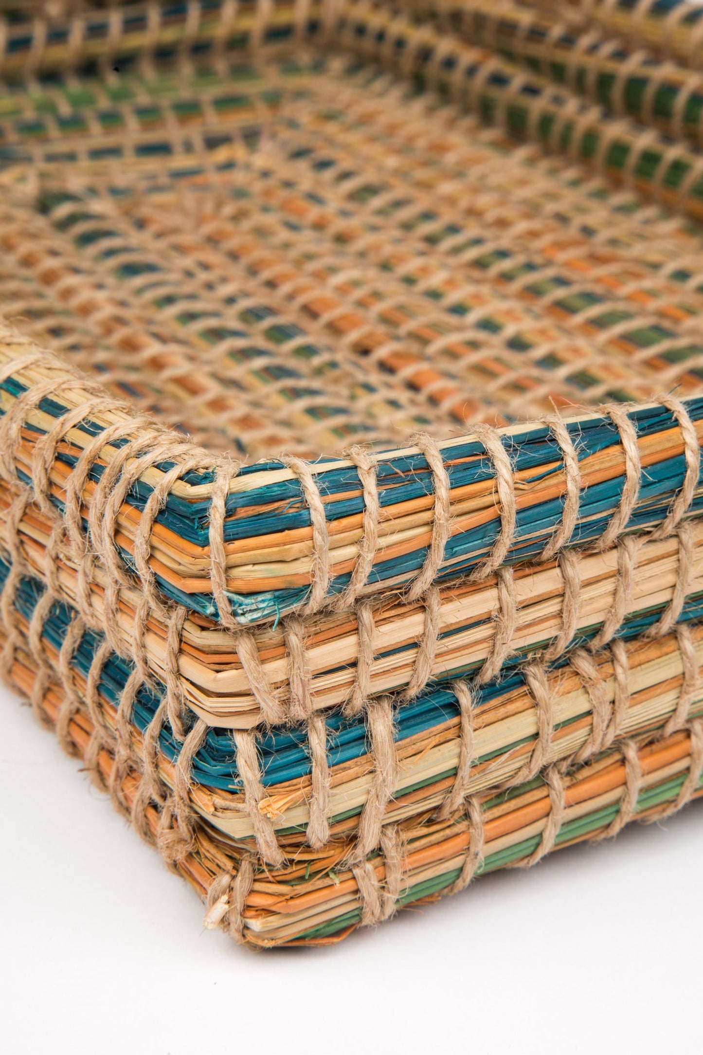Basket casserole f/9x13 kaisa 15x10 nat/grn