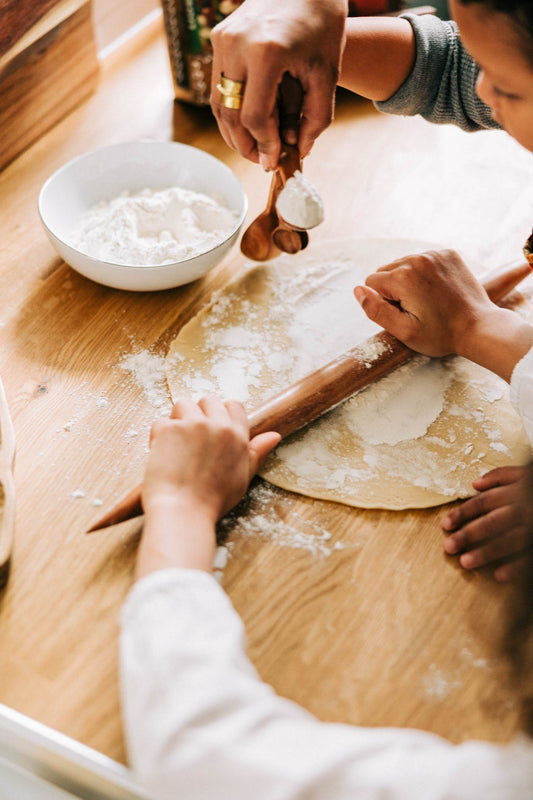 Rolling pin French tapered wood 18L natural