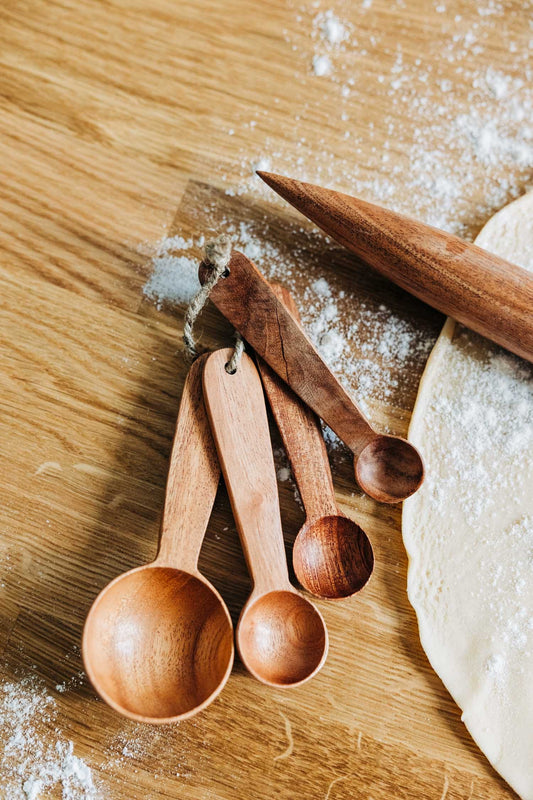 Measuring spoons set/4 wood 5L natural